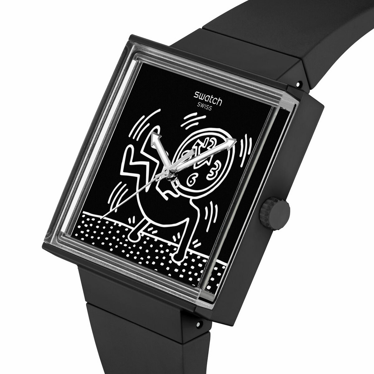 swatch スウォッチ SQUARE BIOCERAMIC 腕時計 メンズ レディース SO34Z103 BREAK LOOSE【2024 新作】