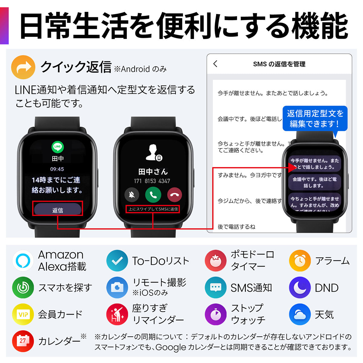 アマズフィット AMAZFIT スマートウォッチ Active アクティブ ミッドナイトブラック 腕時計 メンズ レディース SP170066C178