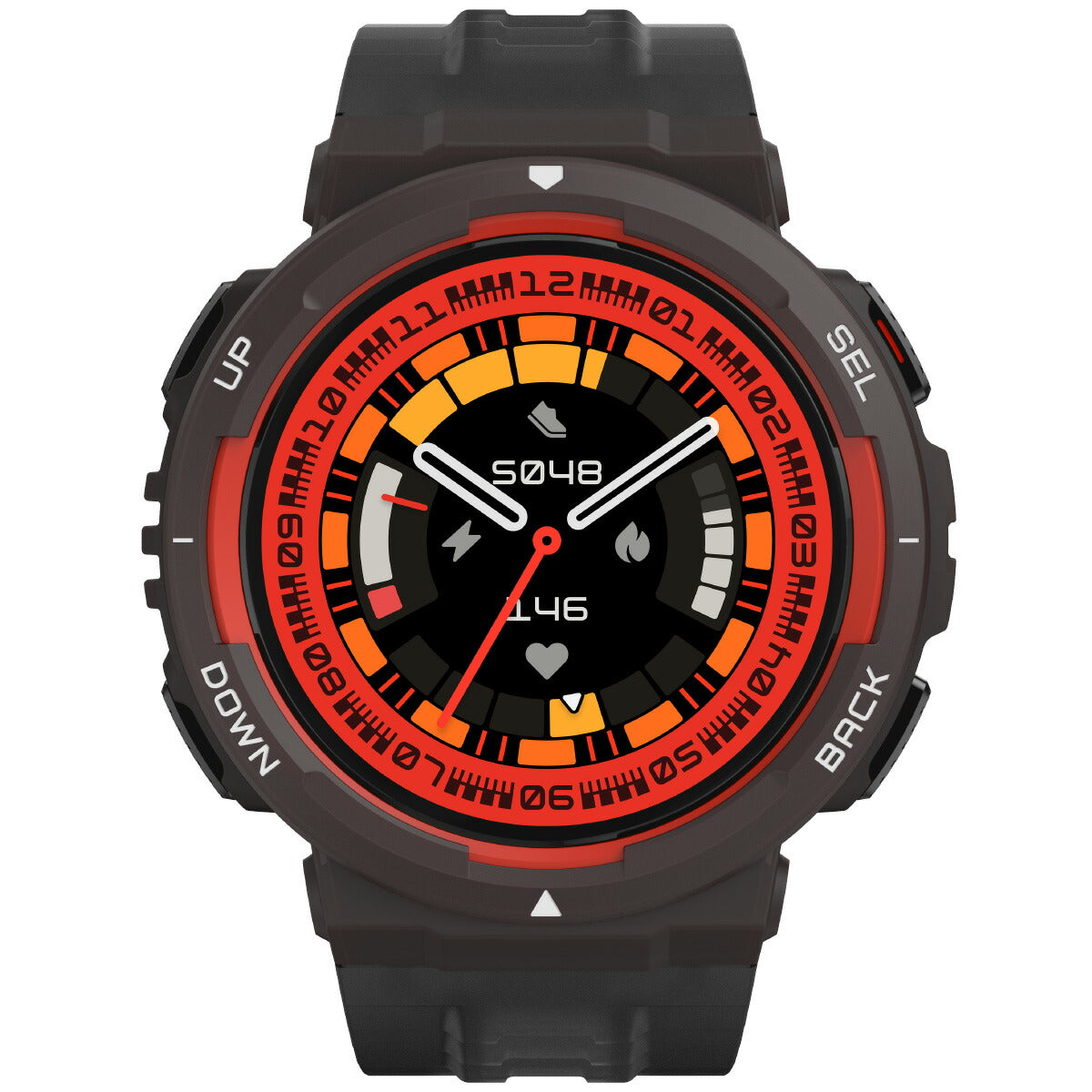 アマズフィット AMAZFIT スマートウォッチ Active Edge アクティブ エッジ ラバブラック 腕時計 メンズ レディース SP170067C205【2024 新作】