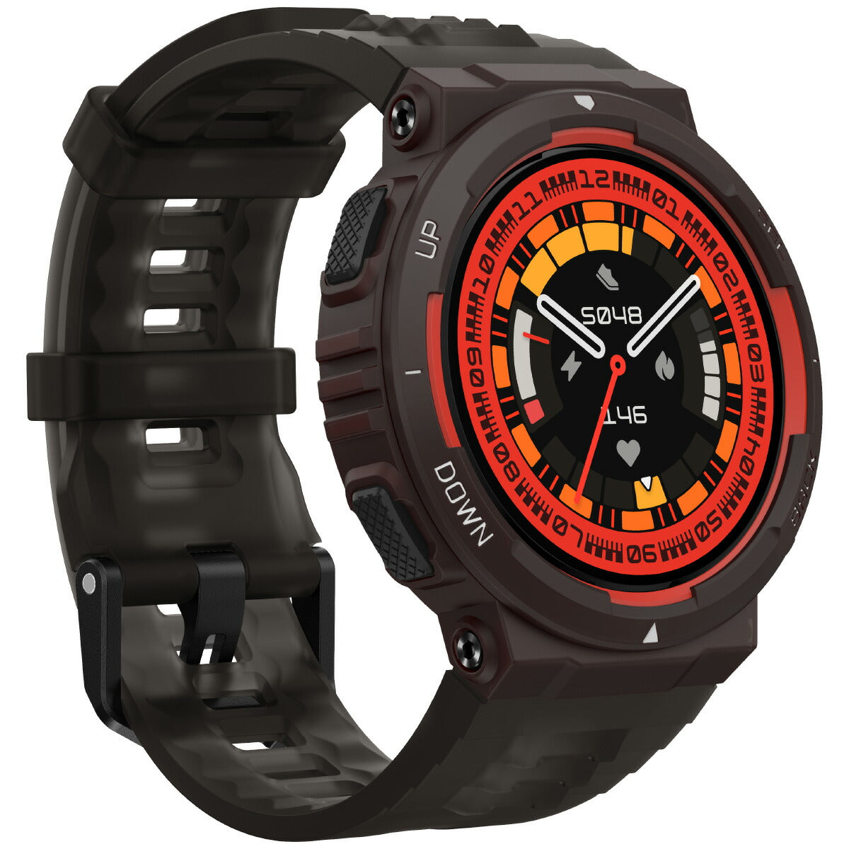 アマズフィット AMAZFIT スマートウォッチ Active Edge アクティブ エッジ ラバブラック 腕時計 メンズ レディース SP170067C205【2024 新作】