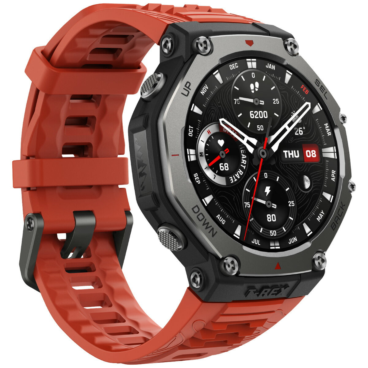 アマズフィット AMAZFIT スマートウォッチ T-Rex 3 ラバ 腕時計 メンズ レディース GPS 登山 ウェアラブル SP170069C219