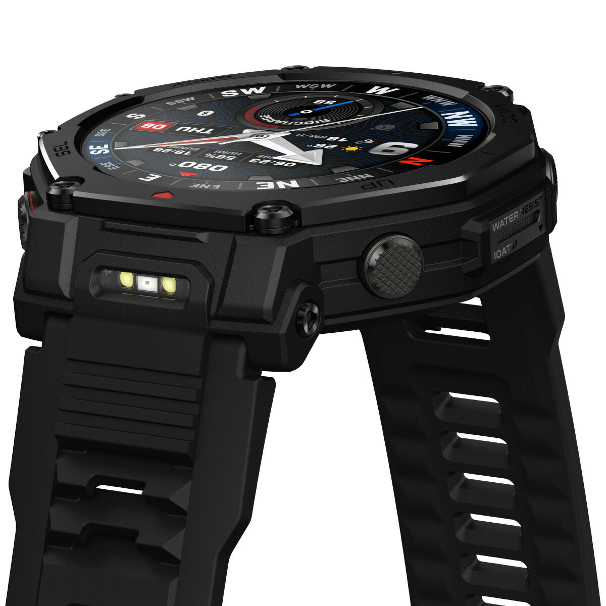 アマズフィット AMAZFIT スマートウォッチ T-Rex 3 Pro 48mm タクティカルブラック 腕時計 メンズ レディース GPS ウェアラブル SP170078-C239【2025 新作】