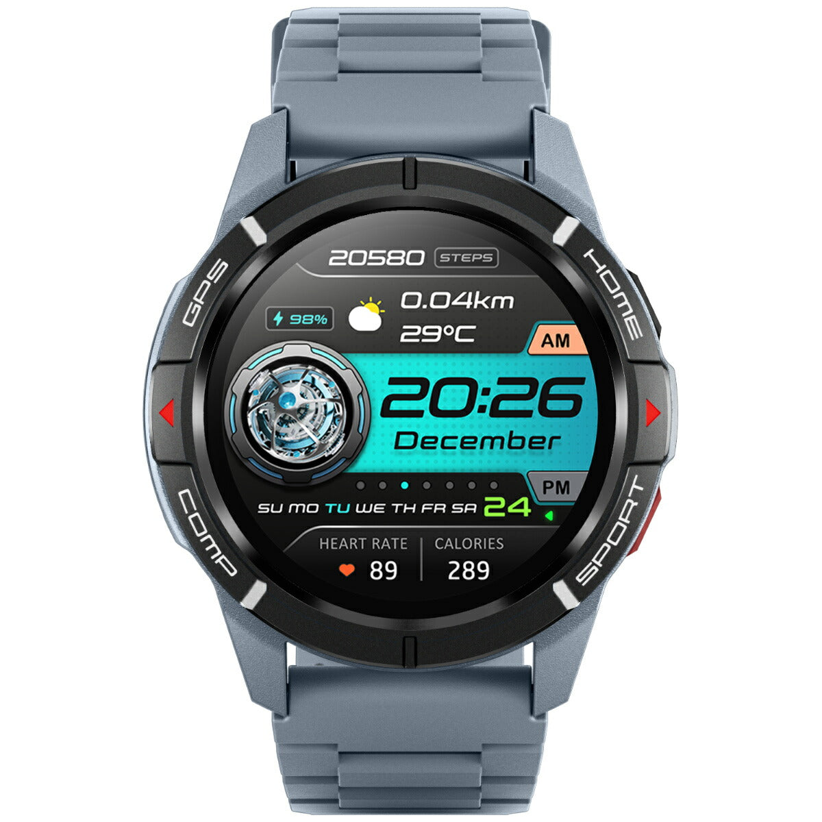 ミブロ Mibro スマートウォッチ Mibro GS Active SP380010-C09 グレー 腕時計 メンズ レディース