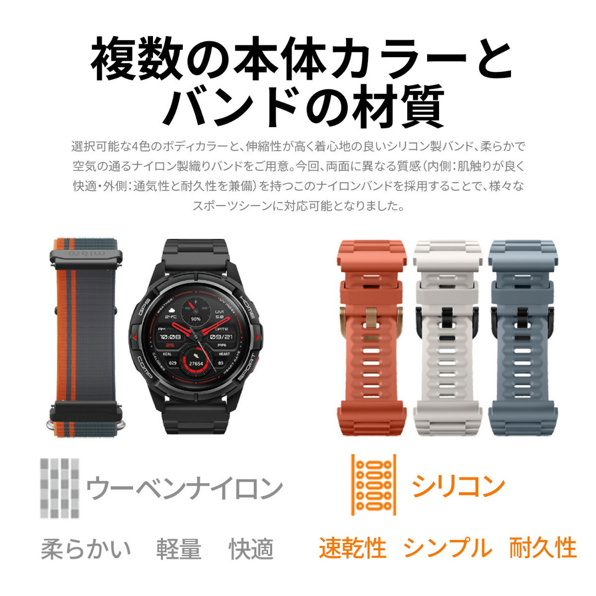 ミブロ Mibro スマートウォッチ Mibro GS Active SP380010-C09 グレー 腕時計 メンズ レディース