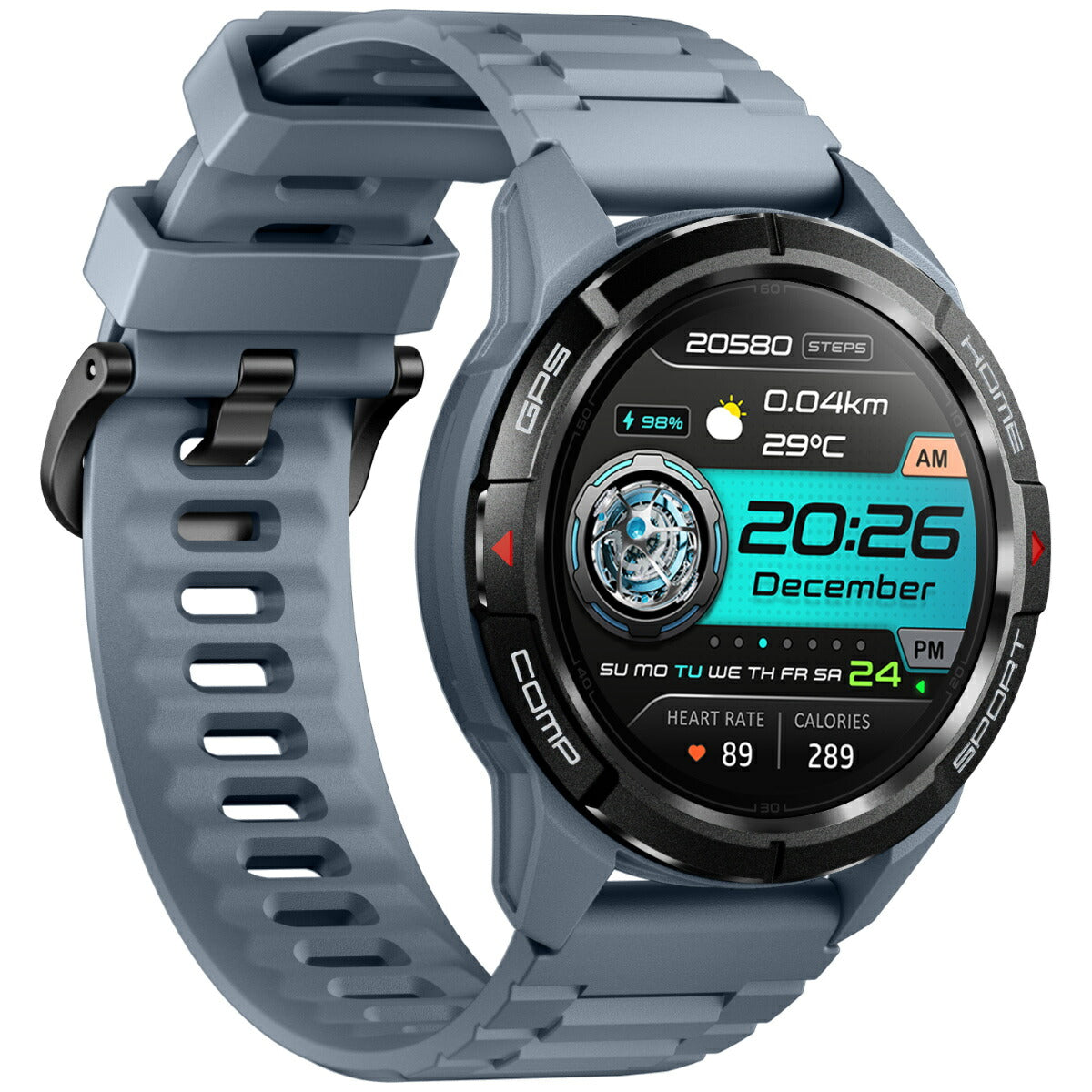 ミブロ Mibro スマートウォッチ Mibro GS Active SP380010-C09 グレー 腕時計 メンズ レディース