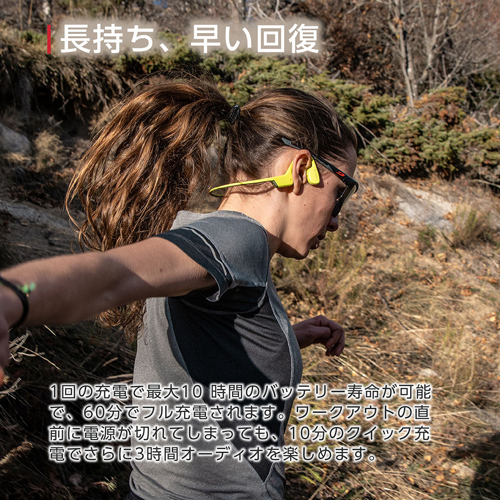 スント SUUNTO SONIC Lime 骨伝導イヤホン ソニック オープンイヤー ヘッドホン ワイヤレスイヤホン 充電 SS050947000