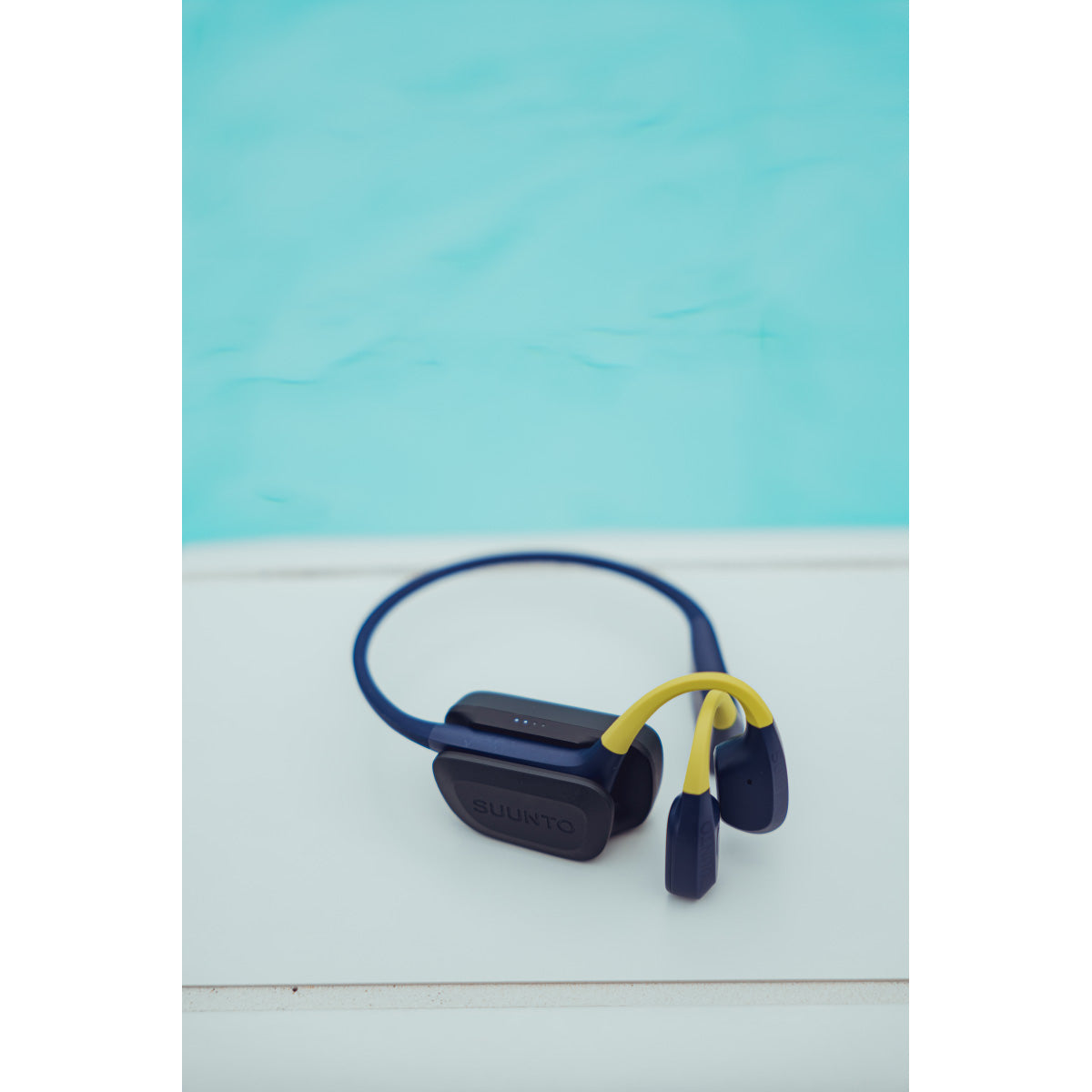 スント SUUNTO Aqua Lime Blue アクア ライムブルー 骨伝導イヤホン オープンイヤー ヘッドホン ワイヤレスイヤホン 水泳 SS051108000