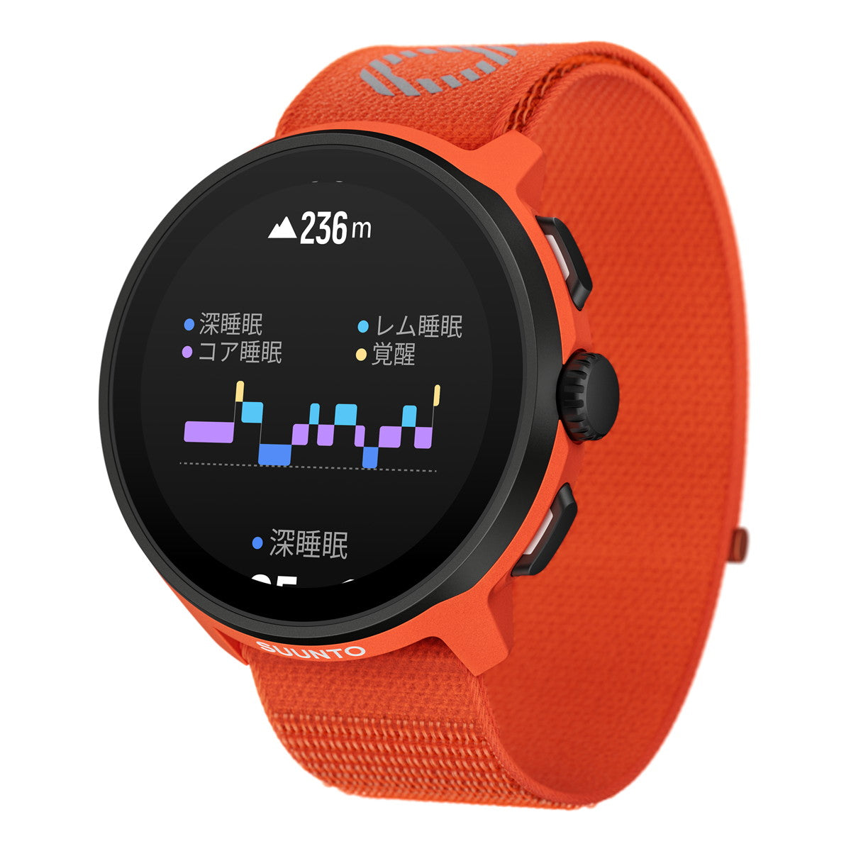 スント SUUNTO RUN Coral Orange ラン コーラルオレンジ シリコンバンド スマートウォッチ 腕時計 メンズ レディース SS051275000