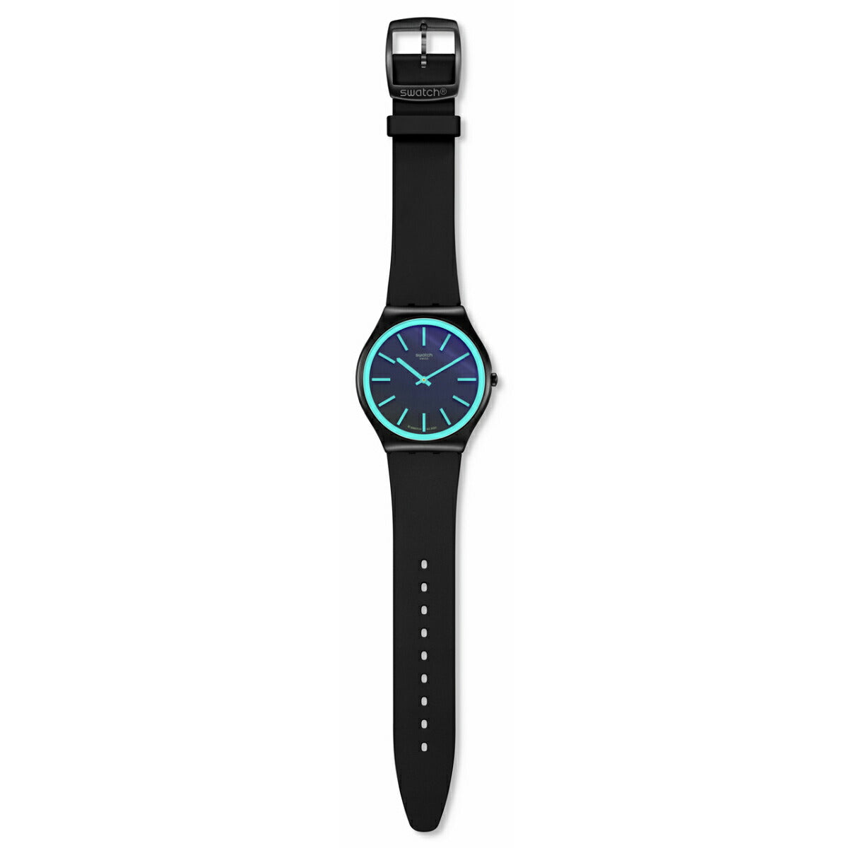 swatch スウォッチ スキン SKIN OBSIDIAN SHIMMER 腕時計 メンズ レディース SS07B111【2024 新作】