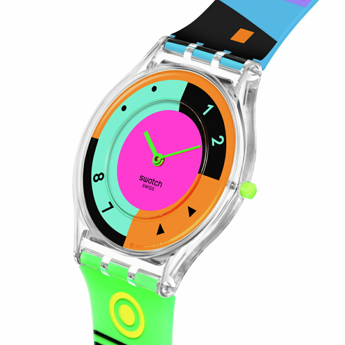 swatch スウォッチ スキン SKIN SWATCH NEON HOT RACER 腕時計 メンズ レディース SS08K119【2024 新作】