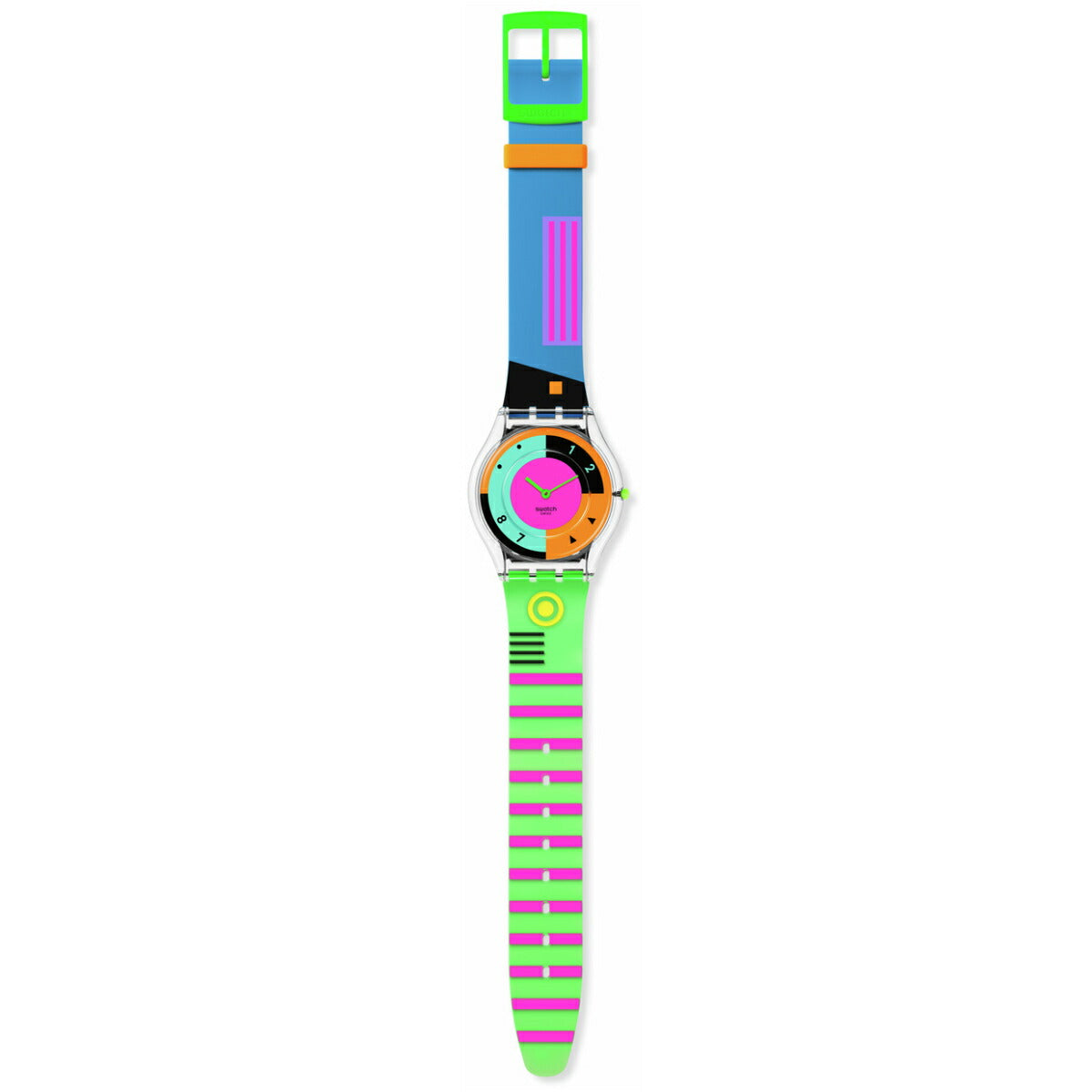 swatch スウォッチ スキン SKIN SWATCH NEON HOT RACER 腕時計 メンズ レディース SS08K119【2024 新作】