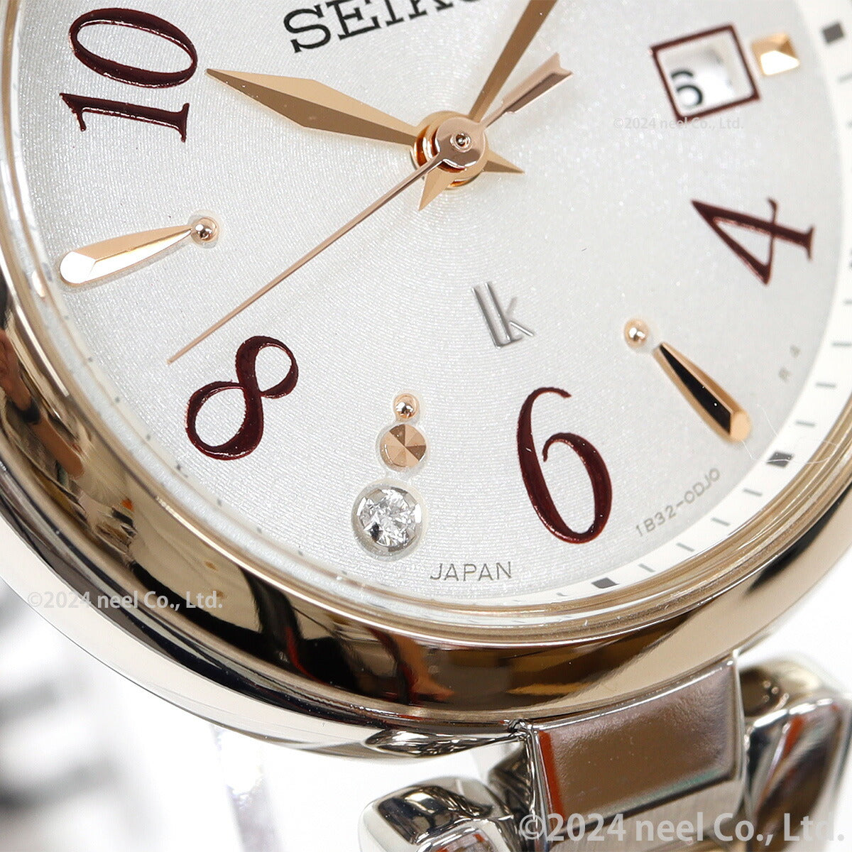 セイコー ルキア SEIKO LUKIA 電波 ソーラー 電波時計 腕時計 レディース Grow SSQW086 ピオニーホワイト PEONY WHITE【2024 新作】