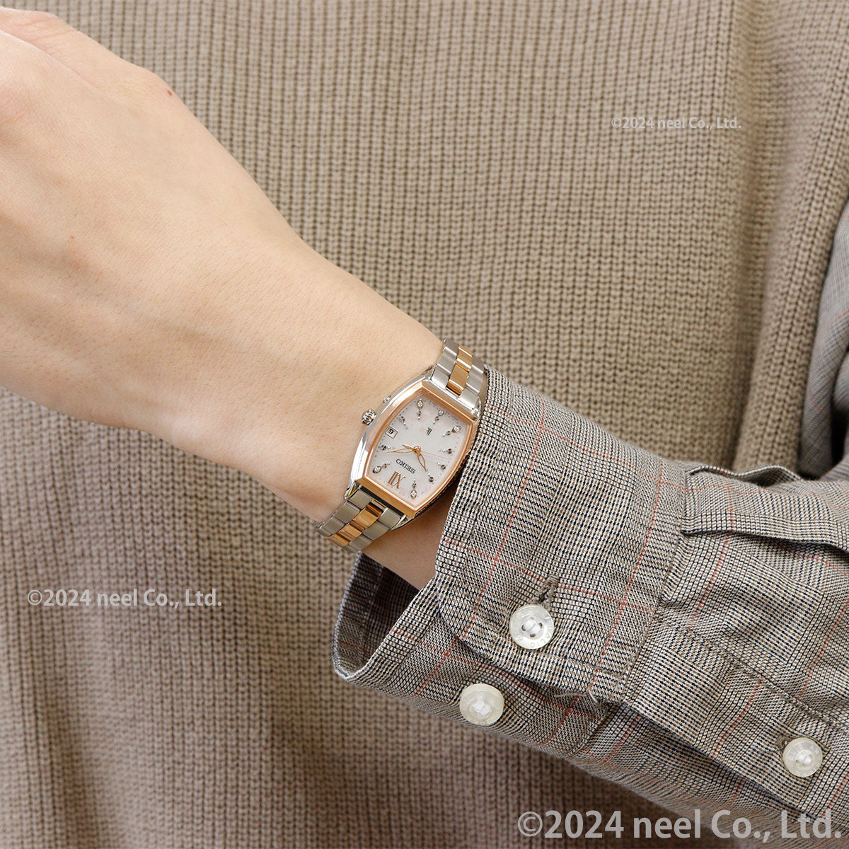 セイコー ルキア SEIKO LUKIA 電波 ソーラー 電波時計 限定モデル 腕時計 レディース SSQW088 Essential Collection 2025 SAKURA Blooming Limited Edition 桜花爛漫【2025 新作】