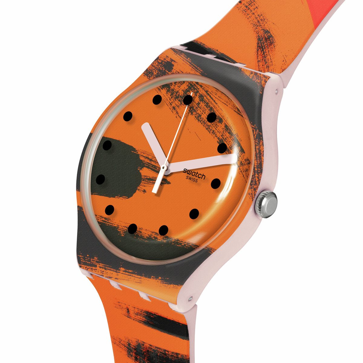 swatch スウォッチ BARNS-GRAHAM'S ORANGE AND RED ON PINK バーンズ グラハム 腕時計 オリジナルズ NEW GENT SUOZ362 Swatch × Tate Gallery Swatch Art Journey