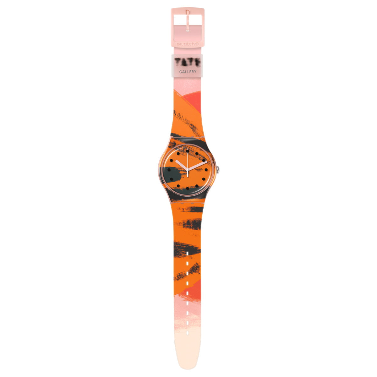 swatch スウォッチ BARNS-GRAHAM'S ORANGE AND RED ON PINK バーンズ グラハム 腕時計 オリジナルズ NEW GENT SUOZ362 Swatch × Tate Gallery Swatch Art Journey