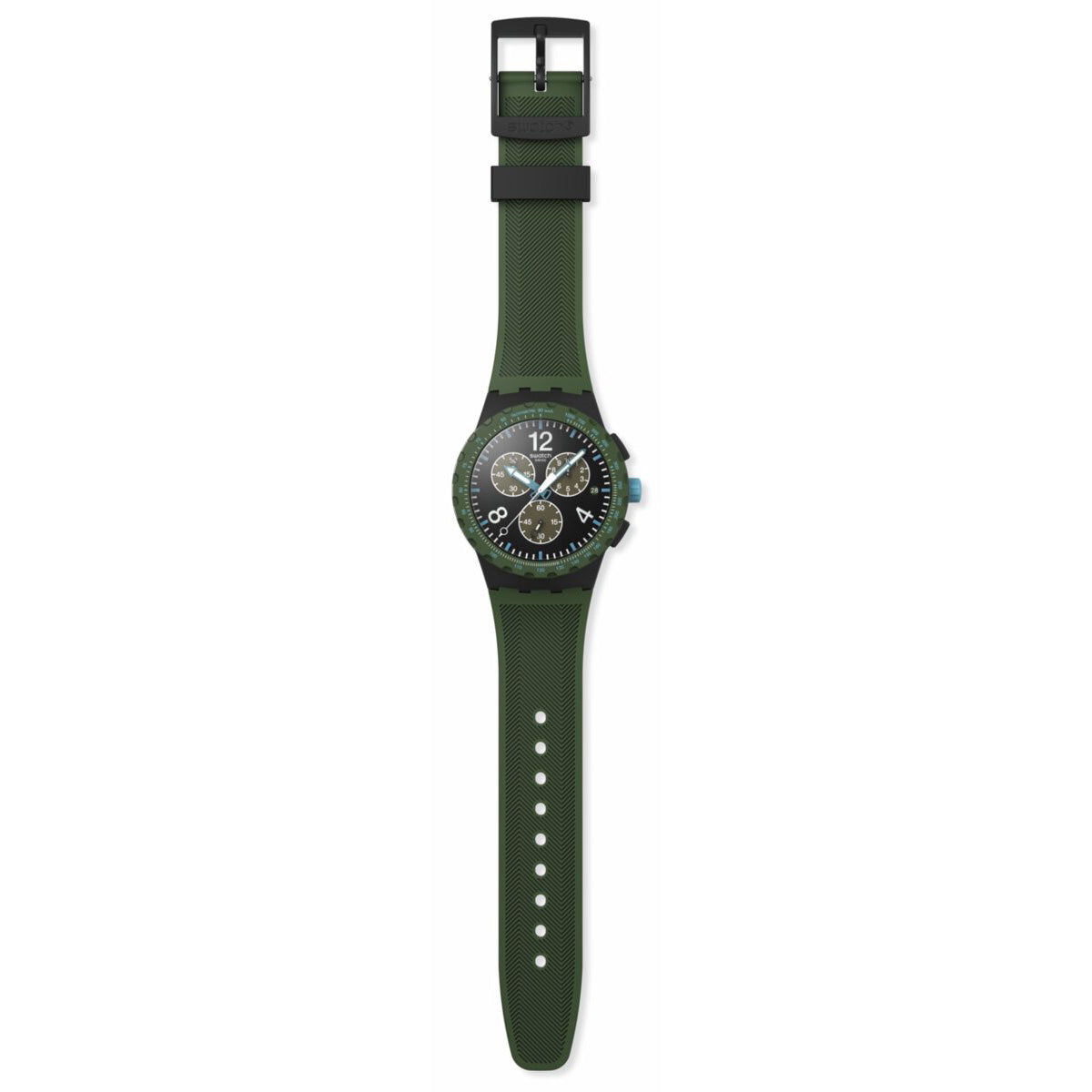 swatch スウォッチ 腕時計 メンズ レディース オリジナルズ クロノ42 ORIGINALS CHRONO 42 OLIVE RUSH SUSB421【2025 新作】