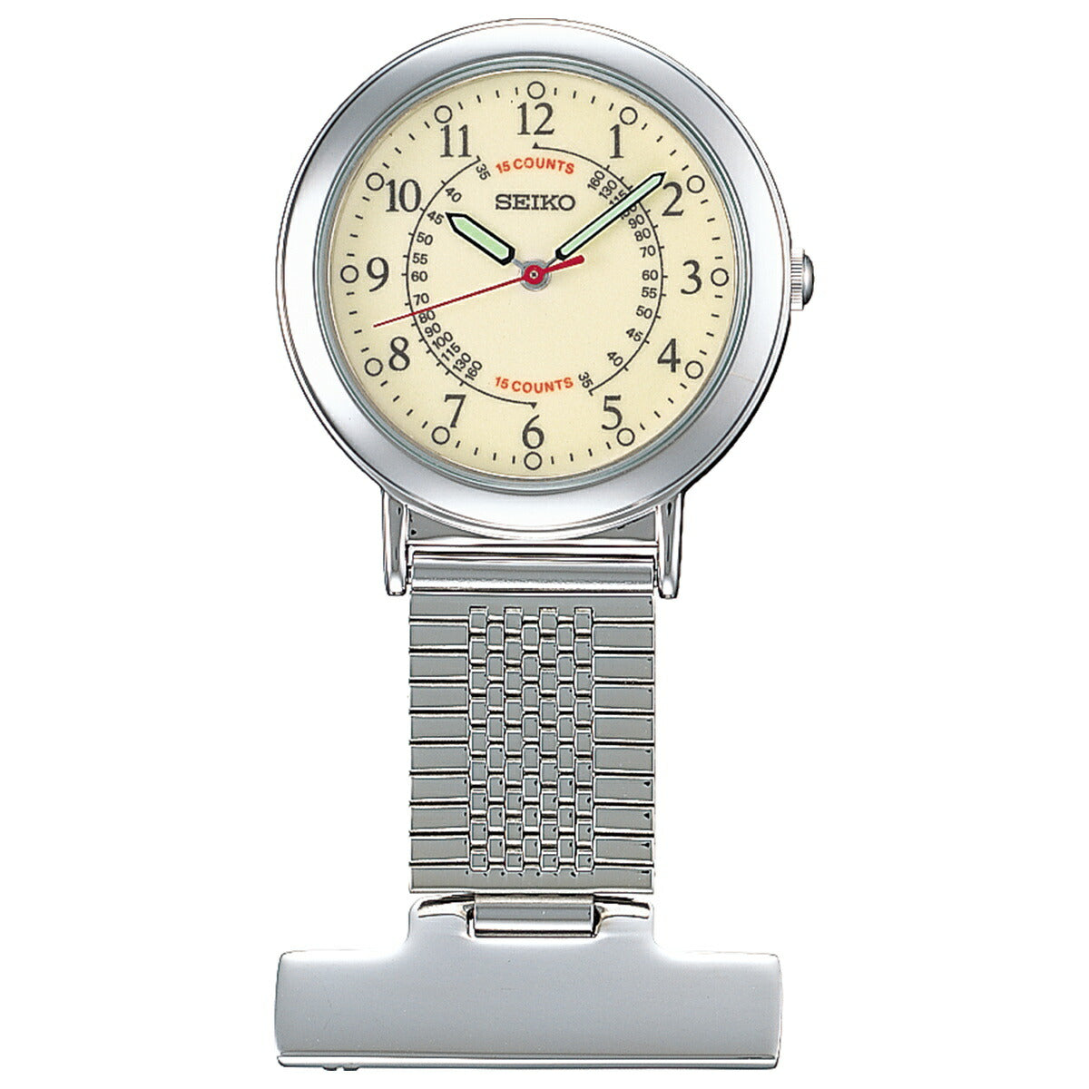 セイコー SEIKO ナースウオッチ SVFQ003 懐中時計 ピンバッチ式 簡易脈拍計付ダイアル