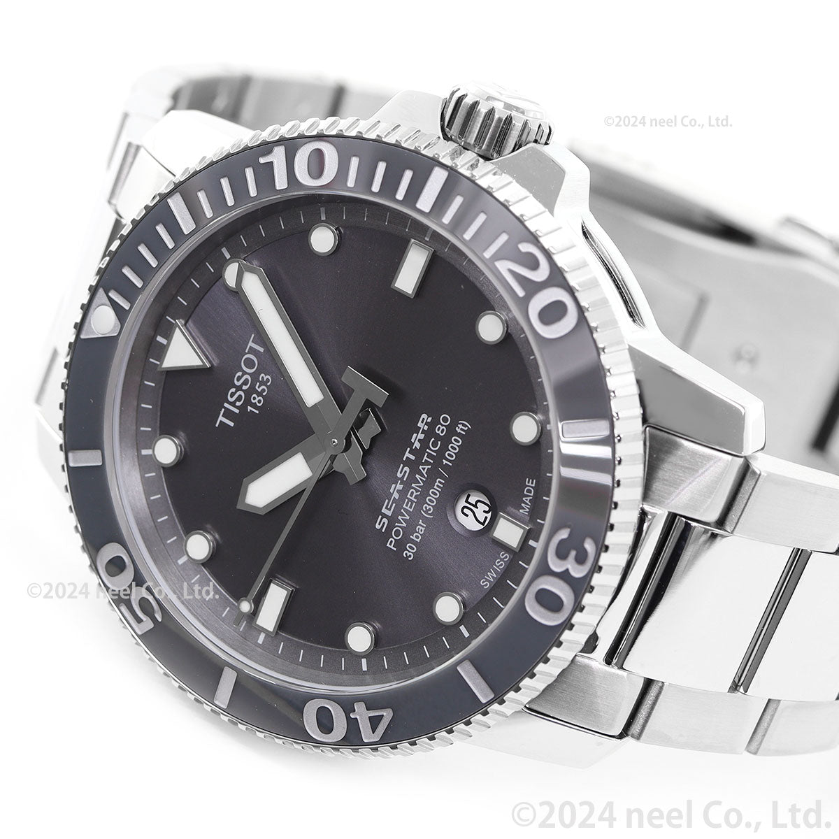 ティソ 腕時計 メンズ TISSOT シースター 1000 オートマティック SEASTAR 1000 POWERMATIC 80 自動巻き T120.407.11.081.01 ステンレススチール グレー【60回分割手数料無料!】
