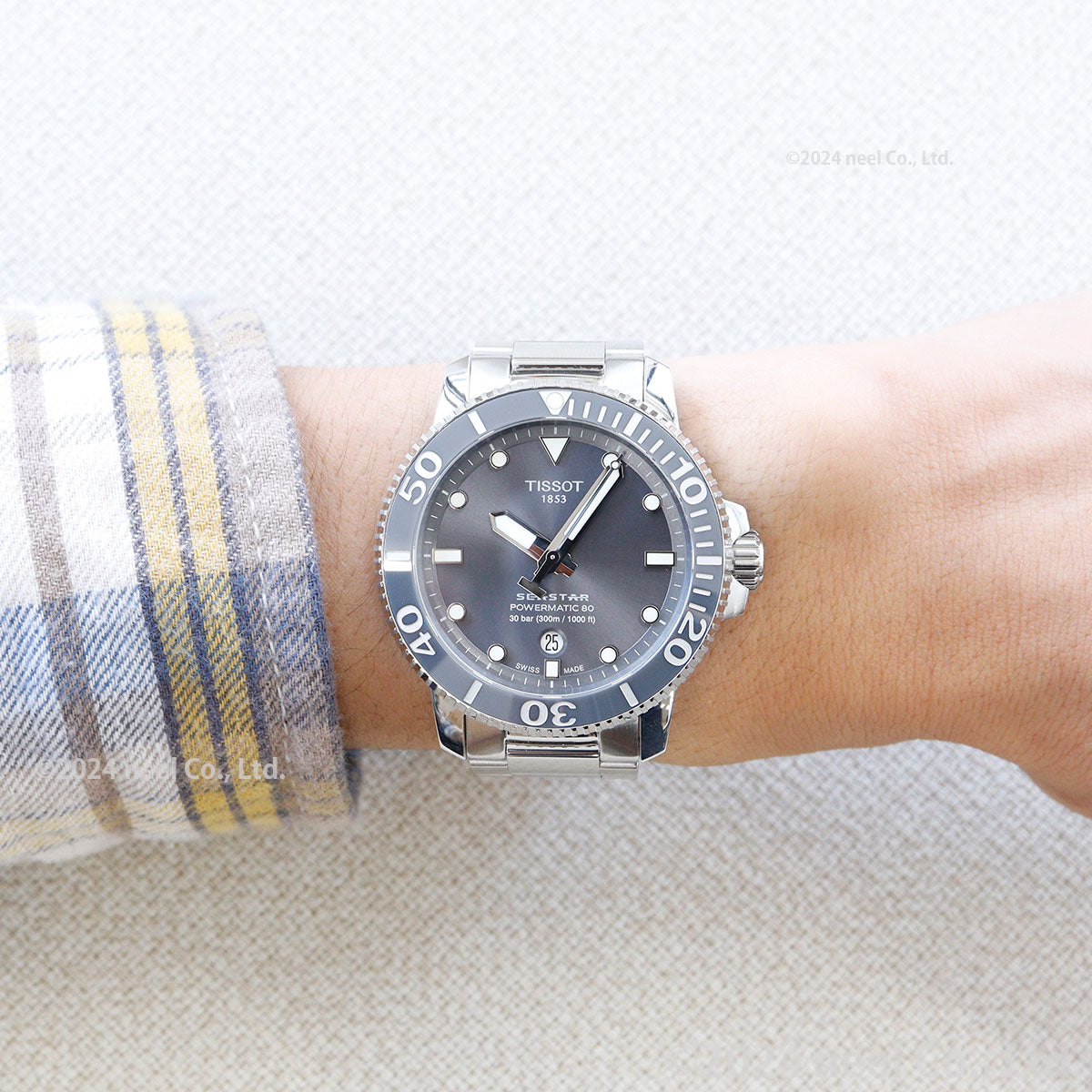 ティソ 腕時計 メンズ TISSOT シースター 1000 オートマティック SEASTAR 1000 POWERMATIC 80 自動巻き T120.407.11.081.01 ステンレススチール グレー【60回分割手数料無料!】