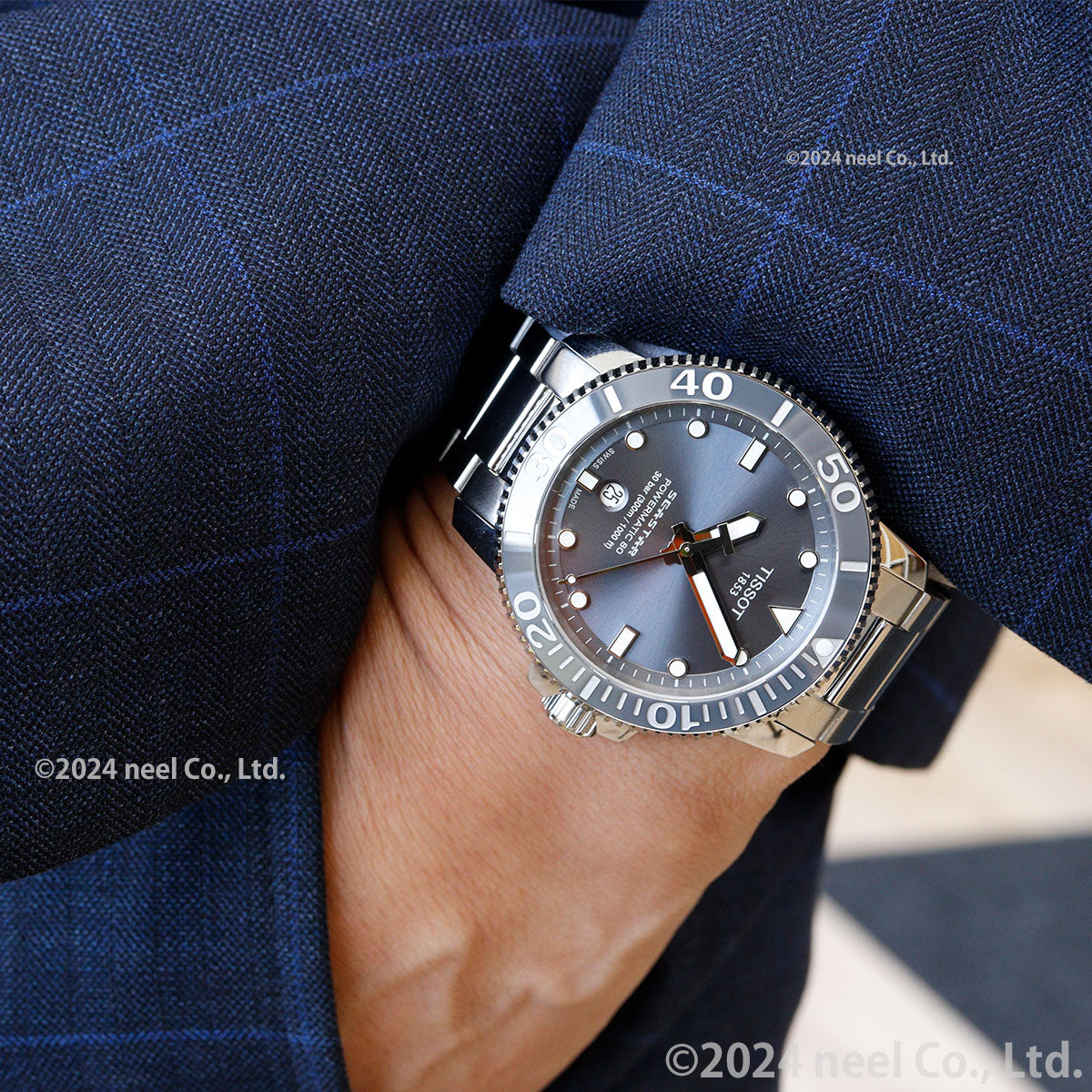 ティソ 腕時計 メンズ TISSOT シースター 1000 オートマティック SEASTAR 1000 POWERMATIC 80 自動巻き T120.407.11.081.01 ステンレススチール グレー【60回分割手数料無料!】