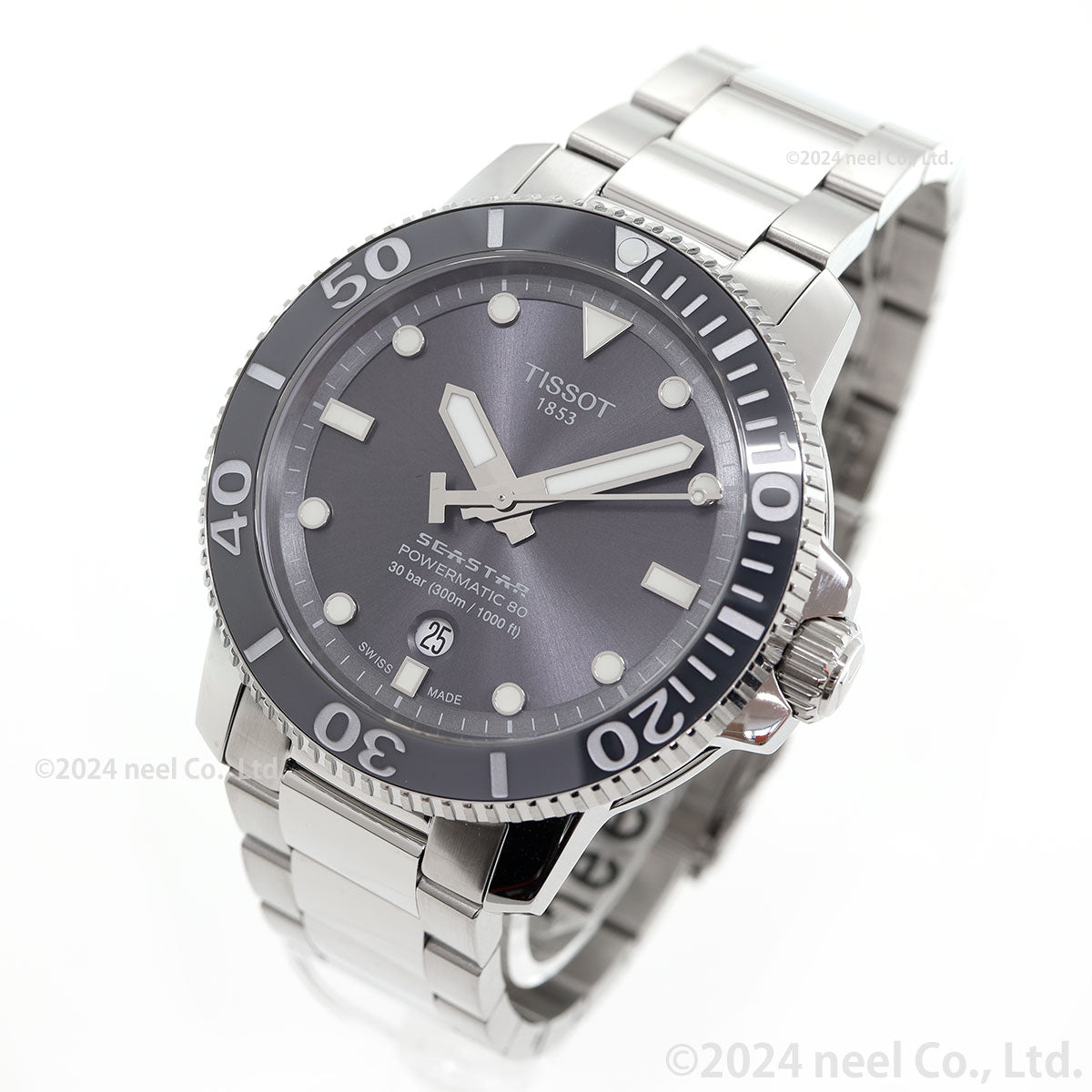 ティソ 腕時計 メンズ TISSOT シースター 1000 オートマティック SEASTAR 1000 POWERMATIC 80 自動巻き T120.407.11.081.01 ステンレススチール グレー【60回分割手数料無料!】