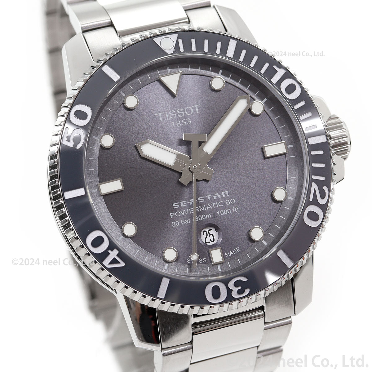 ティソ 腕時計 メンズ TISSOT シースター 1000 オートマティック SEASTAR 1000 POWERMATIC 80 自動巻き T120.407.11.081.01 ステンレススチール グレー【60回分割手数料無料!】