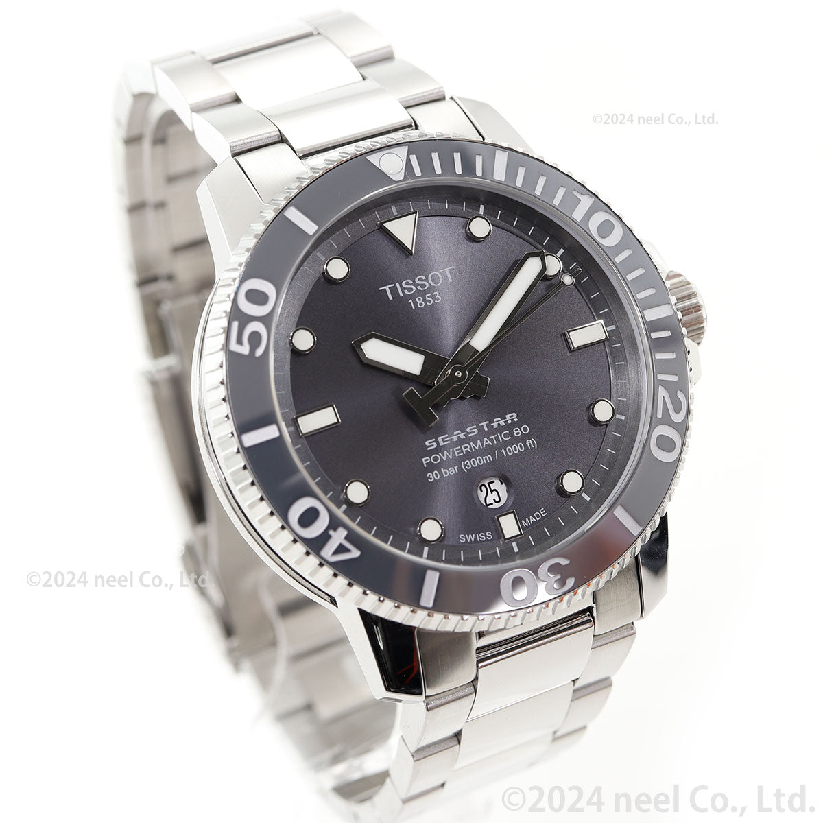 ティソ 腕時計 メンズ TISSOT シースター 1000 オートマティック SEASTAR 1000 POWERMATIC 80 自動巻き T120.407.11.081.01 ステンレススチール グレー【60回分割手数料無料!】