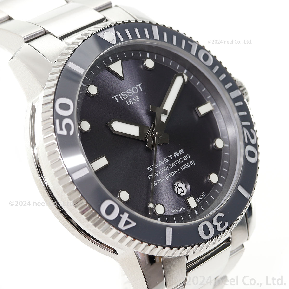 ティソ 腕時計 メンズ TISSOT シースター 1000 オートマティック SEASTAR 1000 POWERMATIC 80 自動巻き T120.407.11.081.01 ステンレススチール グレー【60回分割手数料無料!】