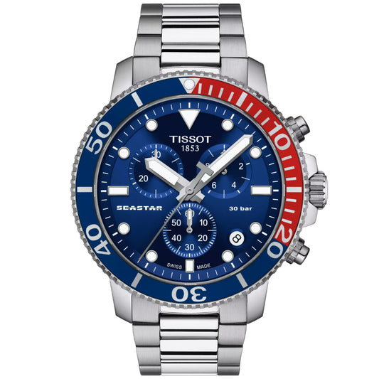 ティソ TISSOT シースター 1000 クォーツ クロノグラフ T120.417.11.041.03 腕時計 メンズ【60回分割手数料無料!】