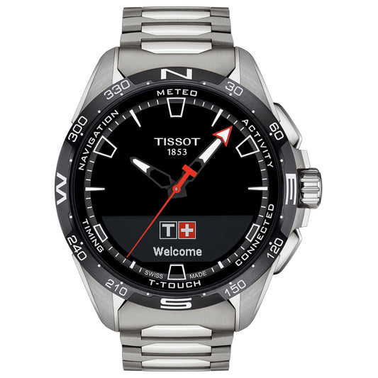 T1214204405100 ティソ TISSOT T-タッチ コネクト ソーラー スマートフォン連動 T121.420.44.051.00 腕時計 メンズ チタン【60回分割手数料無料!】