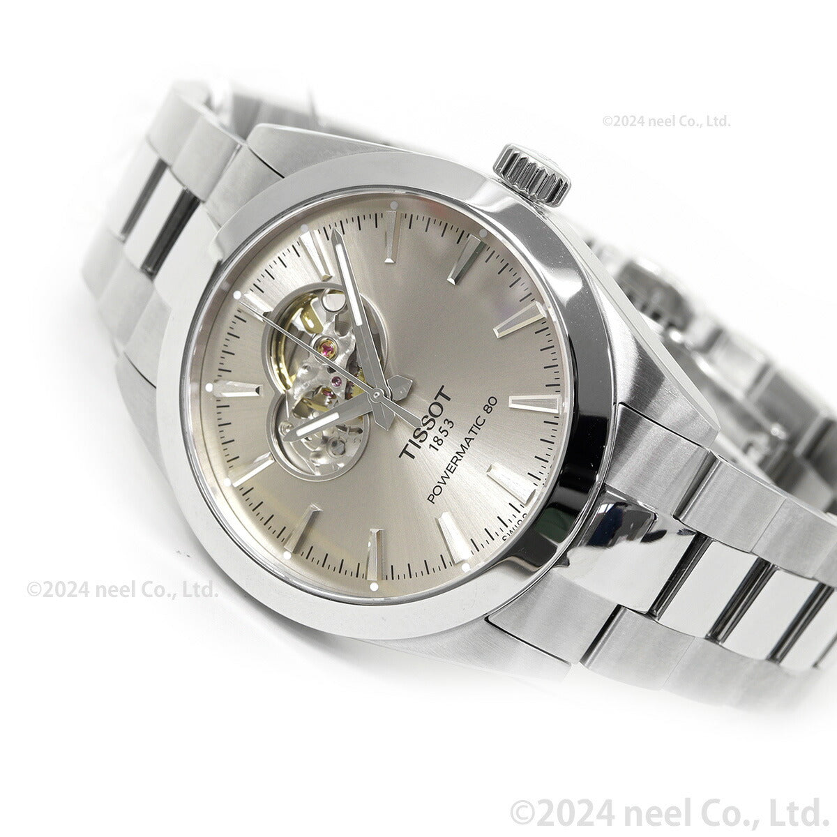 ティソ TISSOT ジェントルマン パワーマティック80 オープンハート T127.407.11.081.00 腕時計 メンズ GENTLEMAN POWERMATIC 80 OPEN HEART 自動巻き【60回分割手数料無料!】