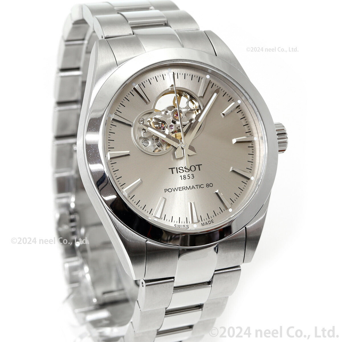 ティソ TISSOT ジェントルマン パワーマティック80 オープンハート T127.407.11.081.00 腕時計 メンズ GENTLEMAN POWERMATIC 80 OPEN HEART 自動巻き【60回分割手数料無料!】