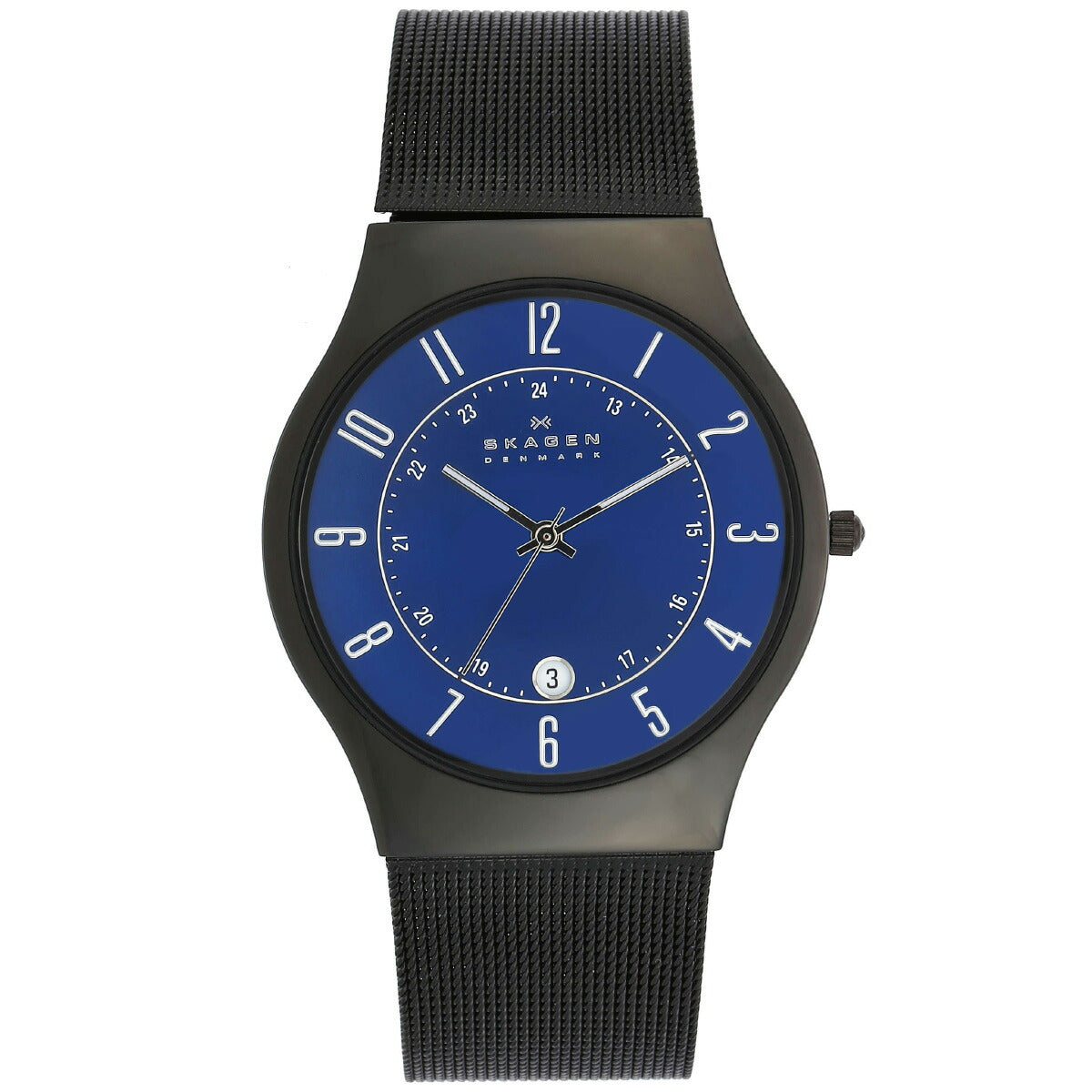 スカーゲン SKAGEN 腕時計 メンズ SUNDBY チタン&ミッドナイトスチール メッシュウォッチ T233XLTMN