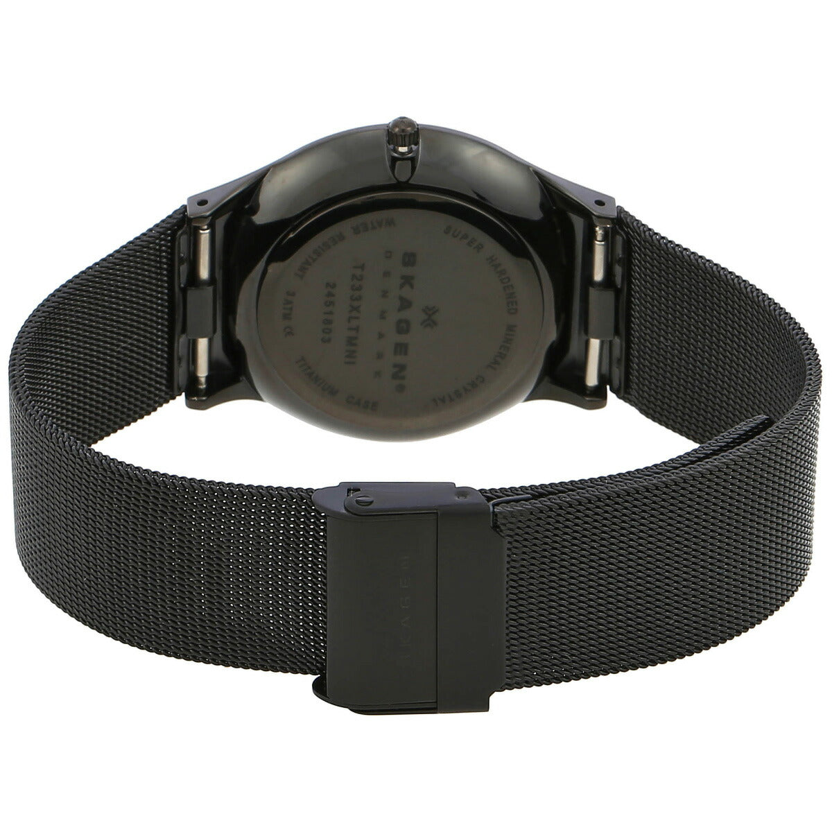 スカーゲン SKAGEN 腕時計 メンズ SUNDBY チタン&ミッドナイトスチール メッシュウォッチ T233XLTMN