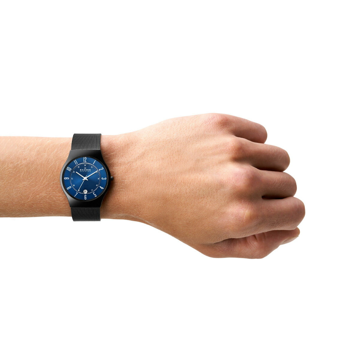 スカーゲン SKAGEN 腕時計 メンズ SUNDBY チタン&ミッドナイトスチール メッシュウォッチ T233XLTMN