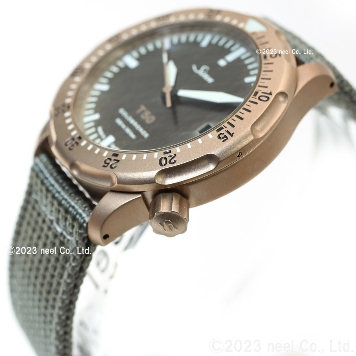 Sinn ジン T50.GOLDBRONZE 自動巻き 限定モデル 腕時計 メンズ Diving Watches ダイバーズウォッチ テキスタイルストラップ ドイツ製【60回分割手数料無料!】