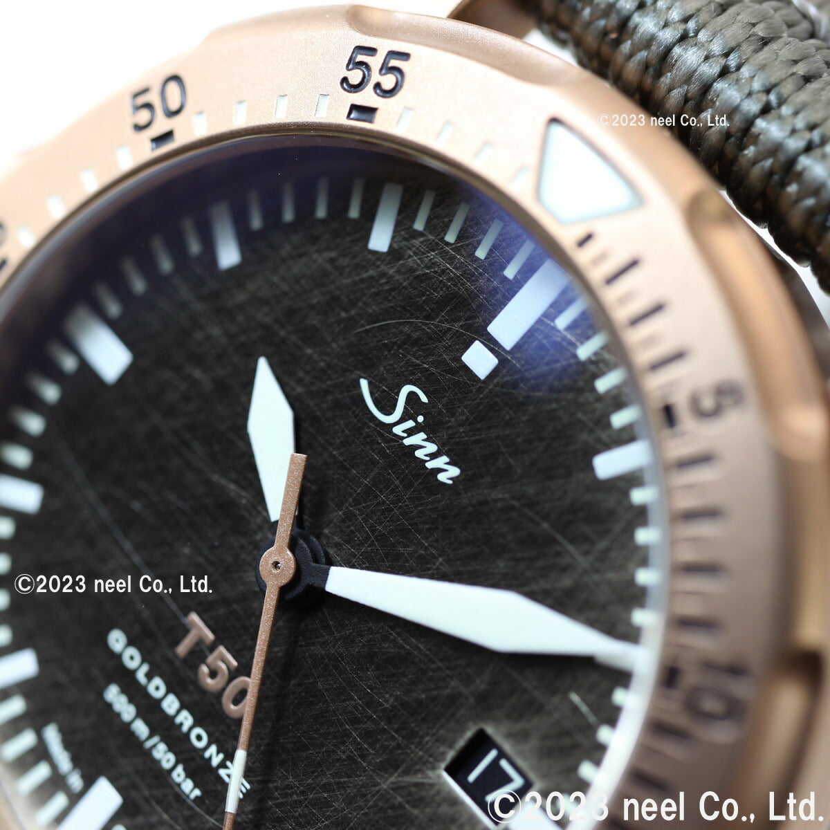 Sinn ジン T50.GOLDBRONZE 自動巻き 限定モデル 腕時計 メンズ Diving Watches ダイバーズウォッチ テキスタイルストラップ ドイツ製【60回分割手数料無料!】