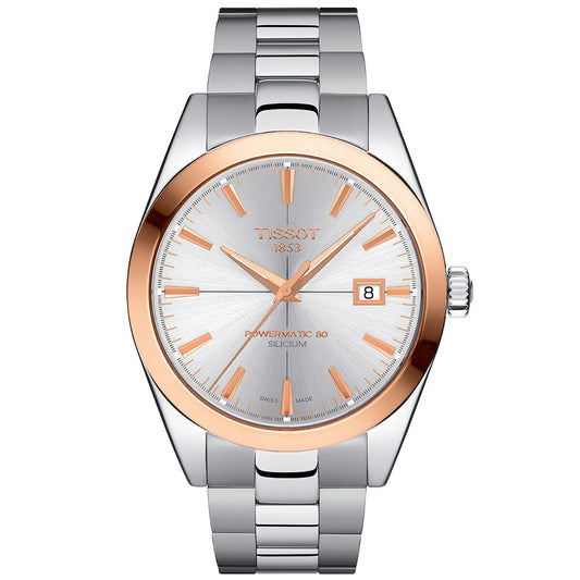 ティソ TISSOT 腕時計 メンズ ジェントルマン パワーマティック 80 シリシウム GENTLEMAN POWERMATIC 80 SILICIUM SOLID 18K GOLD BEZEL 自動巻き T927.407.41.031.00【60回分割手数料無料!】