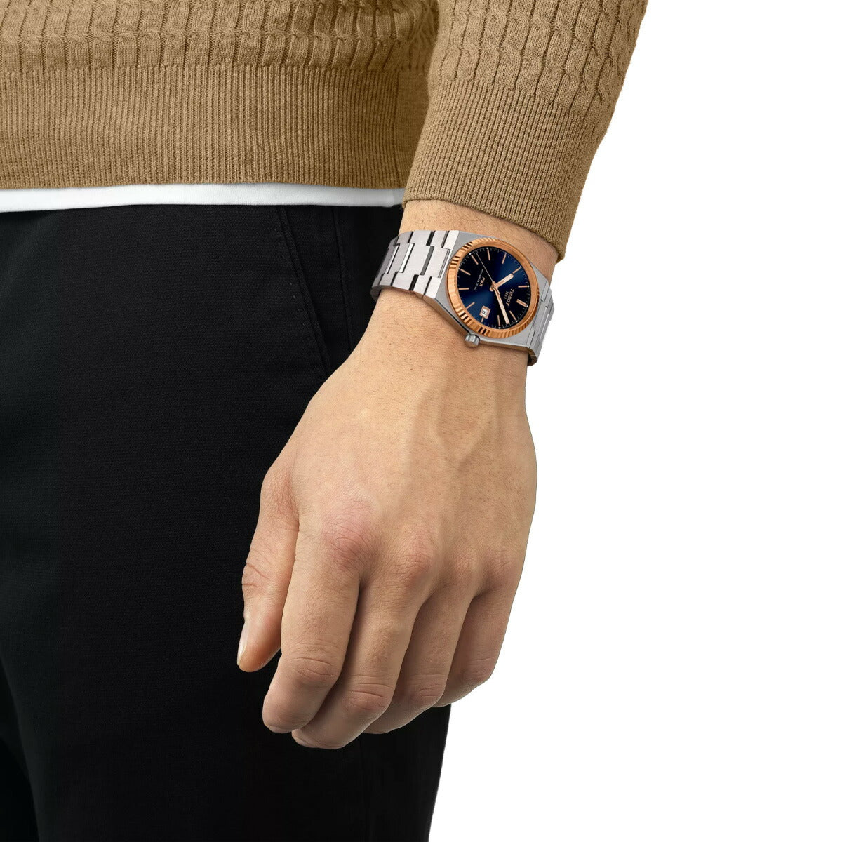 ティソ TISSOT PRX ピーアールエックス パワーマティック80 スチール&18Kゴールドベゼル 40mm T931.407.41.041.00 腕時計 自動巻き【60回分割手数料無料!】