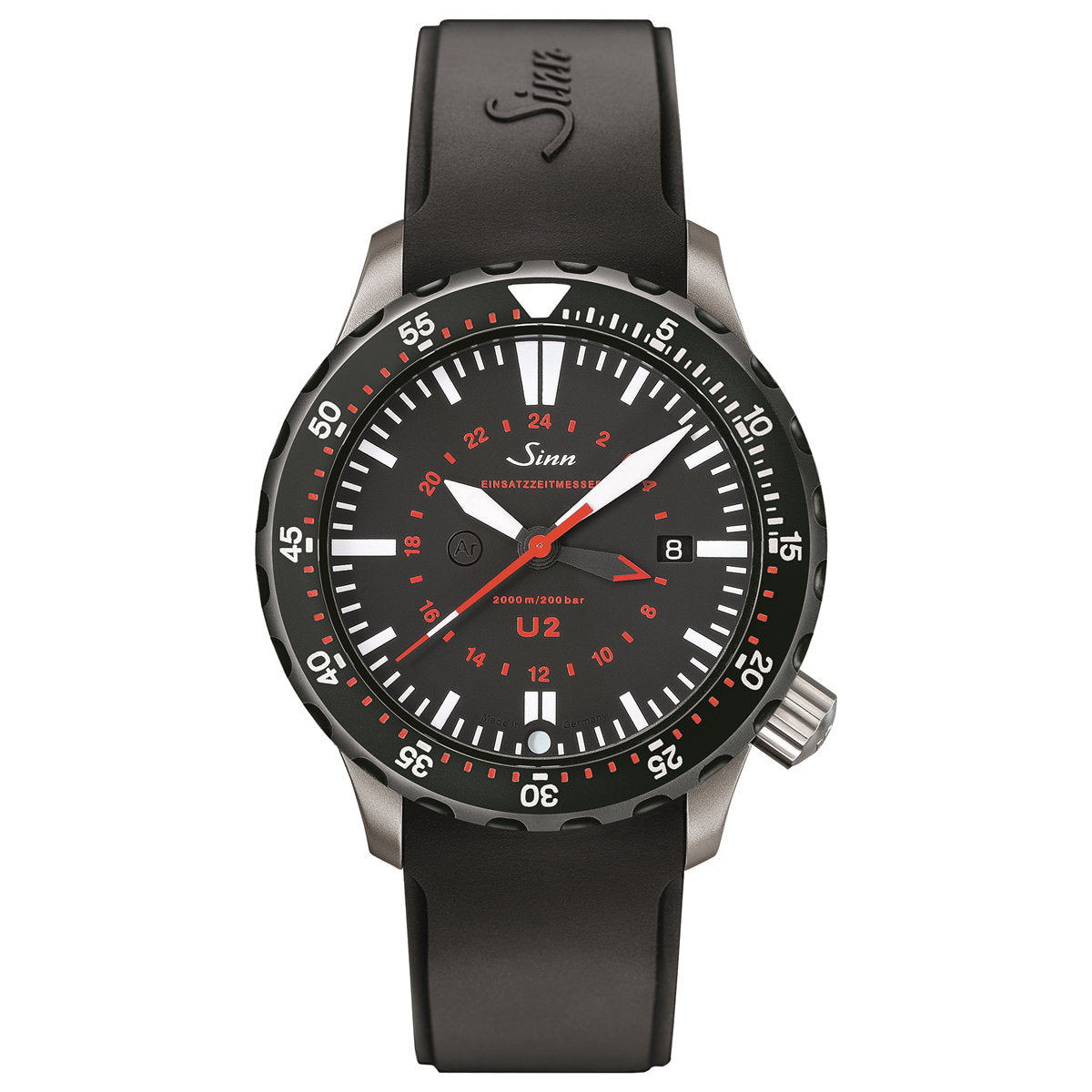 Sinn ジン U2.SDR(EZM5) 自動巻き 腕時計 メンズ Diving Watches ダイバーズウォッチ シリコンストラップ ドイツ製【60回分割手数料無料!】