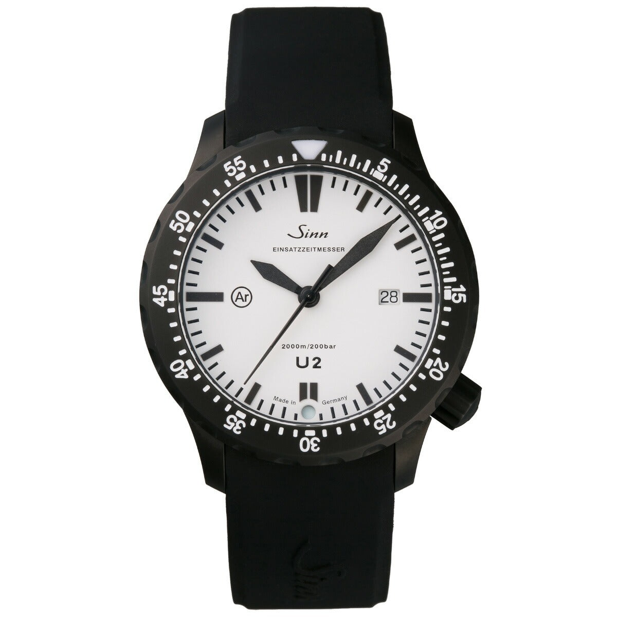 Sinn ジン U2.W 自動巻き 腕時計 メンズ Diving Watches ダイバーズウォッチ シリコンストラップ ドイツ製【60回分割手数料無料!】