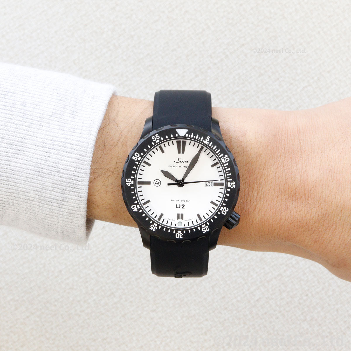 Sinn ジン U2.W 自動巻き 腕時計 メンズ Diving Watches ダイバーズウォッチ シリコンストラップ ドイツ製【60回分割手数料無料!】