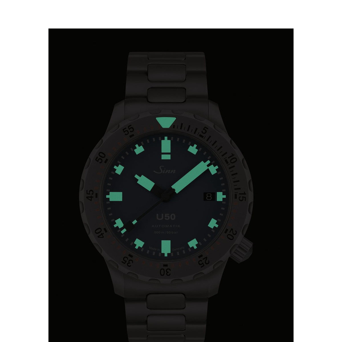 Sinn ジン U50 B 自動巻き 腕時計 メンズ Diving Watches ダイバーズウォッチ ファインアジャスト付きブレスレット ドイツ製