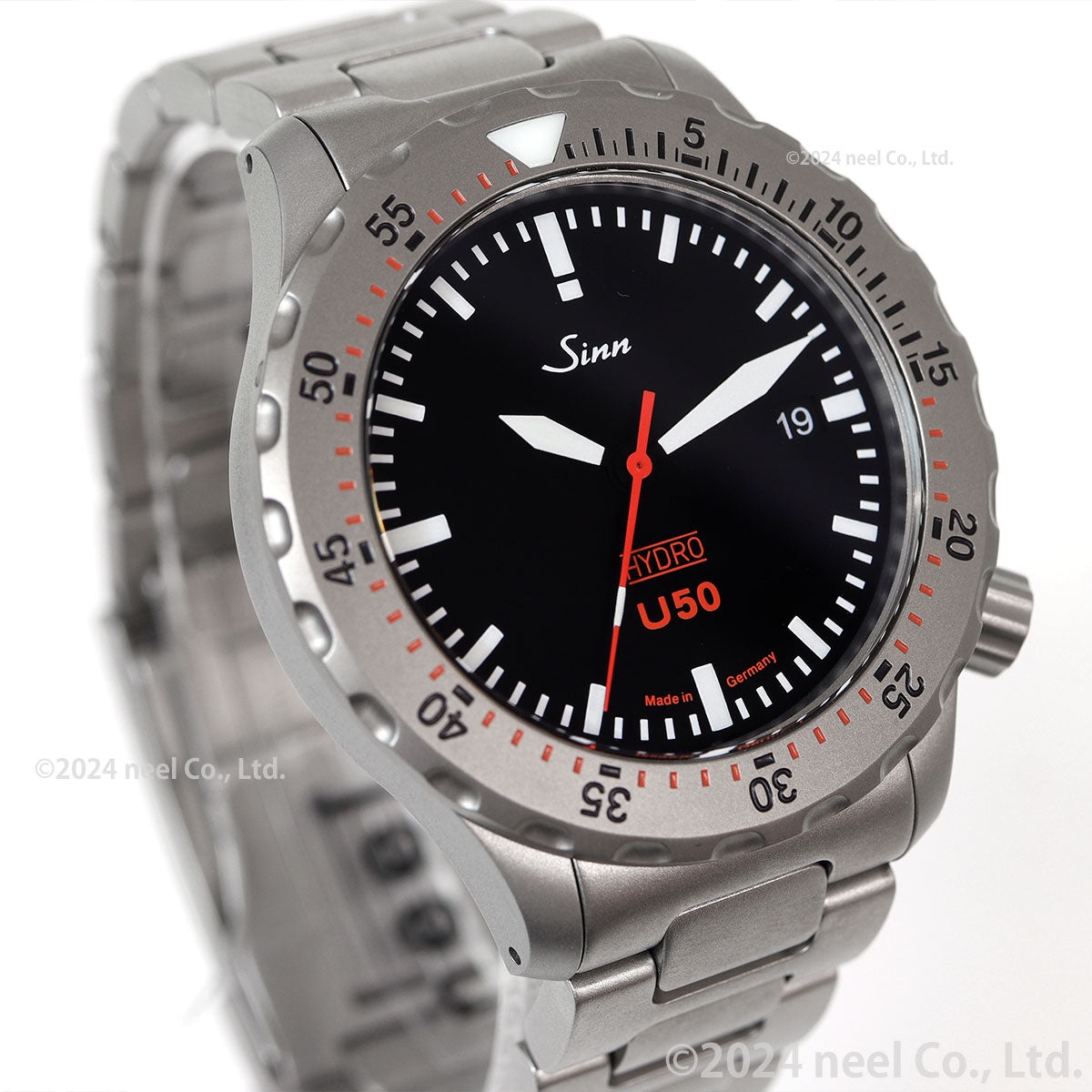 【60回分割手数料無料!】Sinn ジン U50.HYDRO 腕時計 メンズ Diving Watches ダイバーズウォッチ ステンレスバンド ドイツ製