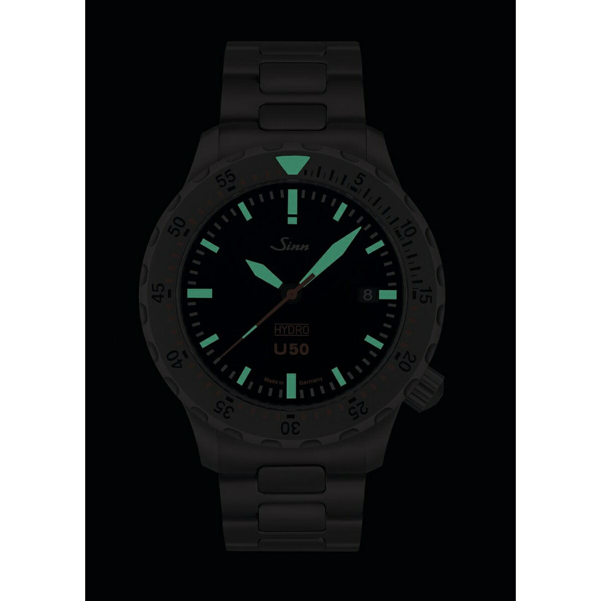 【60回分割手数料無料!】Sinn ジン U50.HYDRO 腕時計 メンズ Diving Watches ダイバーズウォッチ ステンレスバンド ドイツ製