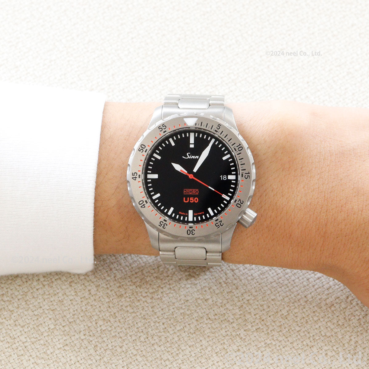 【60回分割手数料無料!】Sinn ジン U50.HYDRO 腕時計 メンズ Diving Watches ダイバーズウォッチ ステンレスバンド ドイツ製
