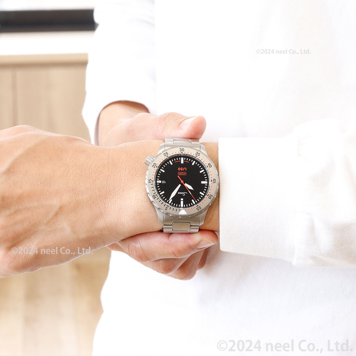 【60回分割手数料無料!】Sinn ジン U50.HYDRO 腕時計 メンズ Diving Watches ダイバーズウォッチ ステンレスバンド ドイツ製