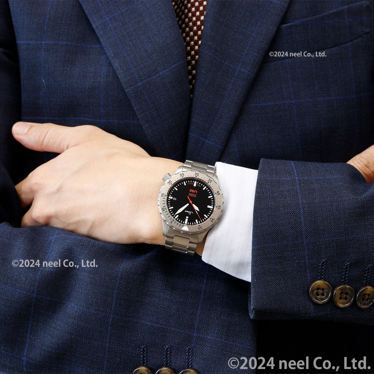【60回分割手数料無料!】Sinn ジン U50.HYDRO 腕時計 メンズ Diving Watches ダイバーズウォッチ ステンレスバンド ドイツ製