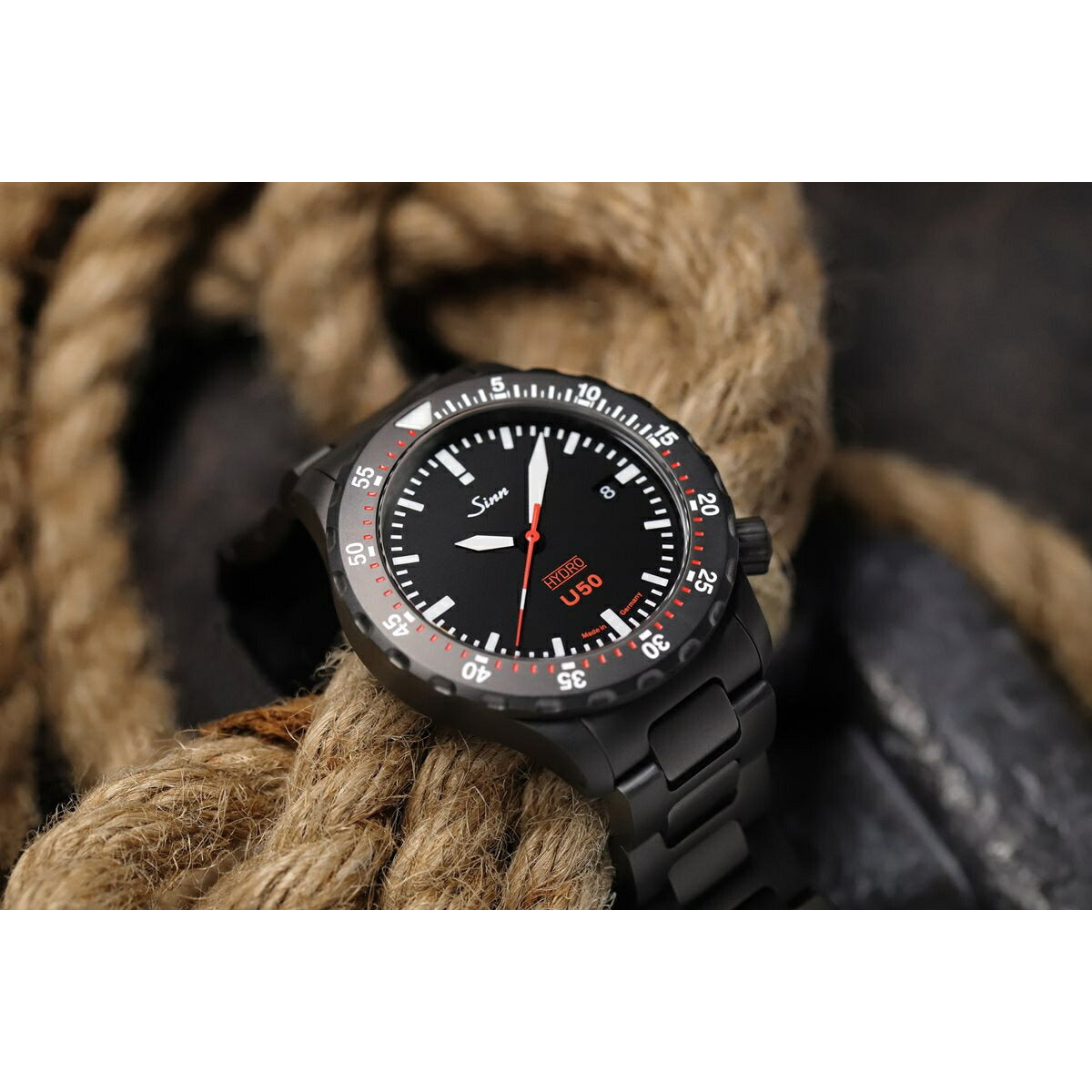 Sinn ジン U50.HYDRO.S 腕時計 メンズ Diving Watches ダイバーズウォッチ ステンレスバンド ドイツ製【60回分割手数料無料!】