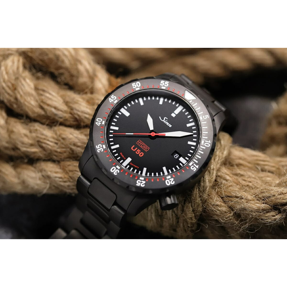 Sinn ジン U50.HYDRO.S 腕時計 メンズ Diving Watches ダイバーズウォッチ ステンレスバンド ドイツ製【60回分割手数料無料!】